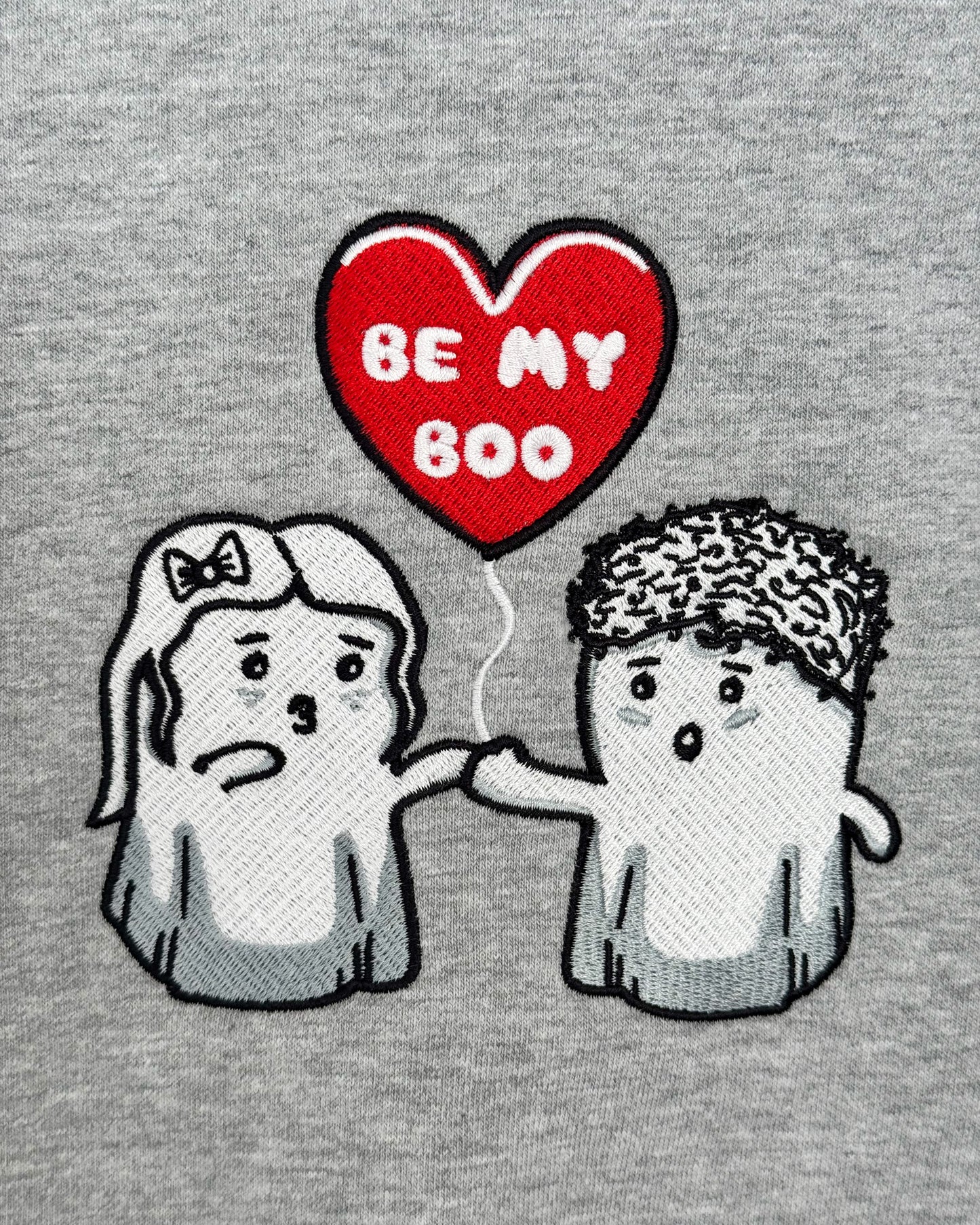 "Be My Boo" Embroidered Ghost Heavyweight Sweatshirt