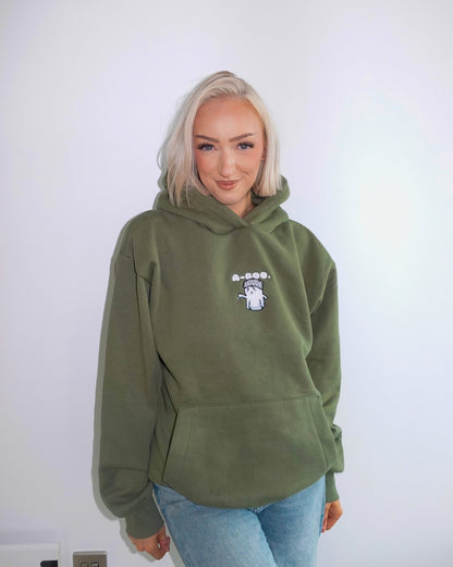 "a-boo" Embroidered Heavyweight Hoodie