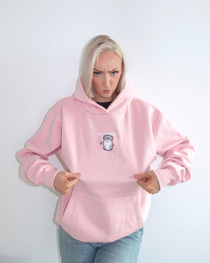 "a-boo" Embroidered Heavyweight Boxy Hoodie