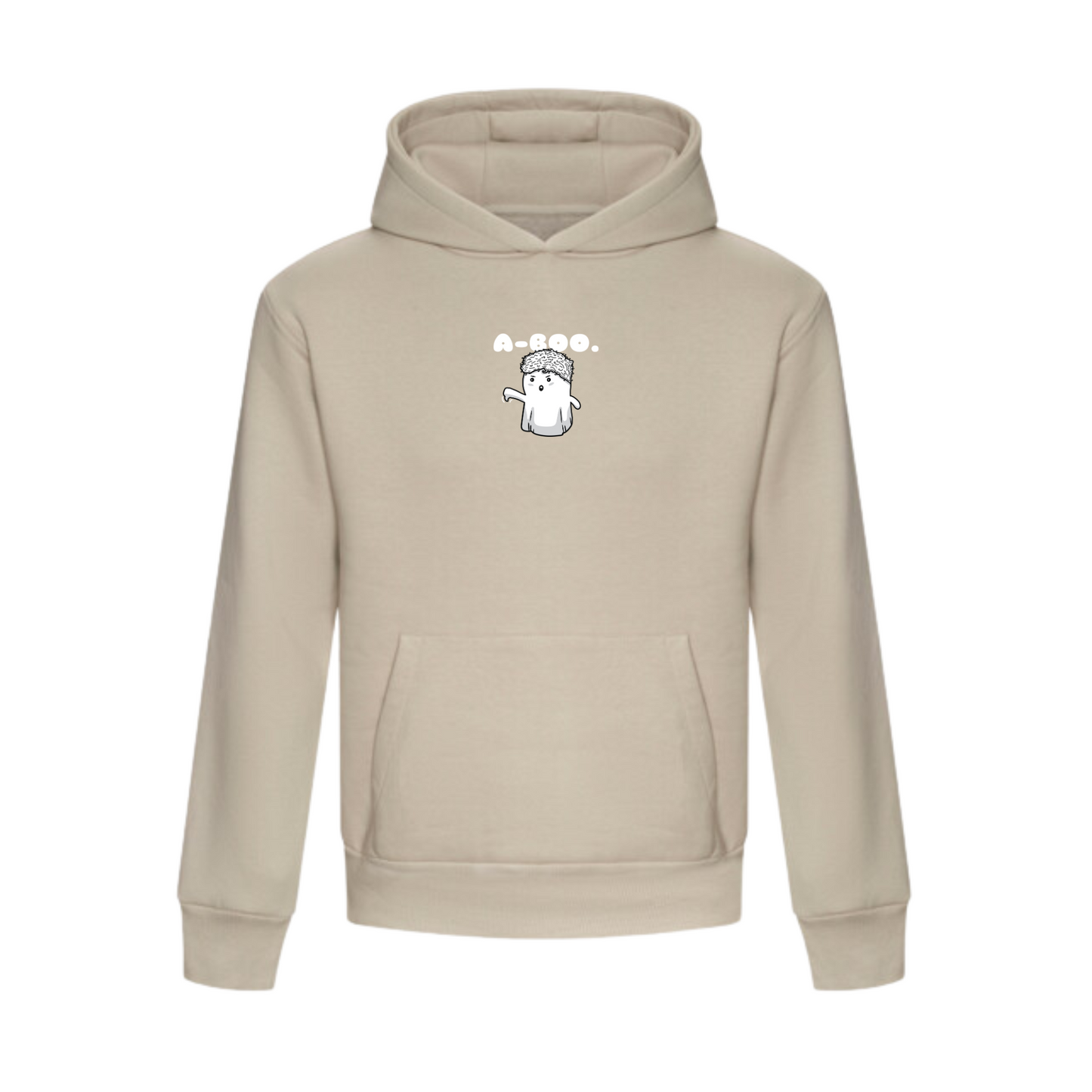 "a-boo" Embroidered Heavyweight Boxy Hoodie