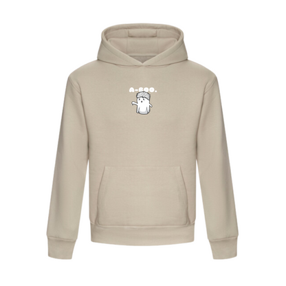 "a-boo" Embroidered Heavyweight Boxy Hoodie